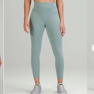 Lululemon Wunder Under Train leggings Misty glade size 4